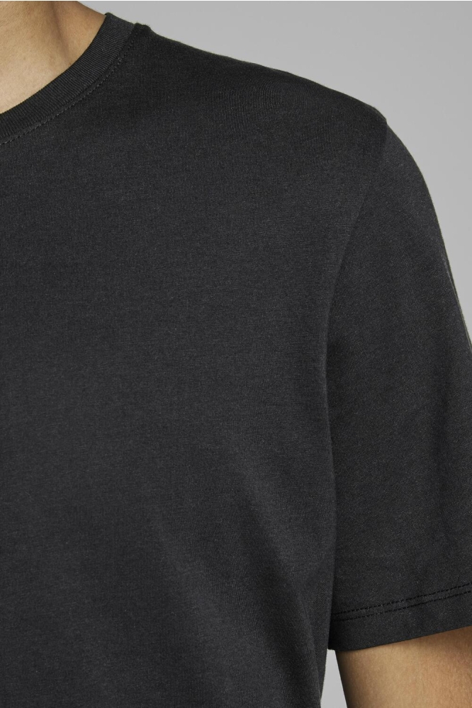 JJEORGANIC BASIC TEE SS O-NECK NOOS 12156101 Black/SLIM